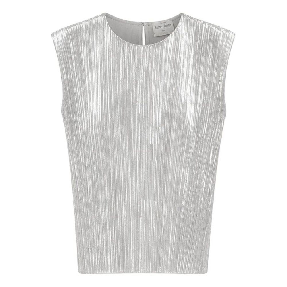 Forte Forte Women Sleeveless Top With Irregular Pleating